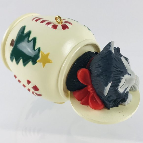 1994 Hallmark Keepsake "Cat Naps" Christmas Ornament Kittys Cookies Jar - Picture 4 of 7
